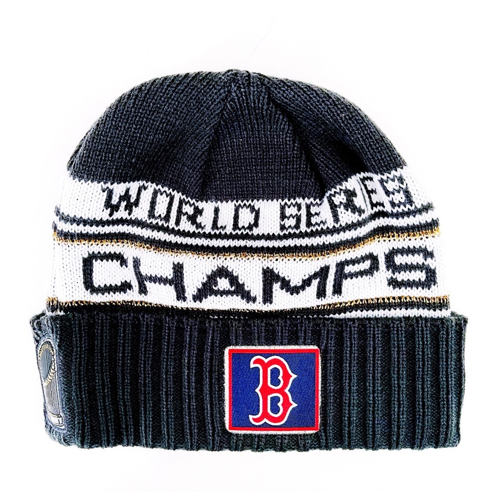 New Era Boston Red Sox Beanie Mens Womens MLB Champions Knit Winter Hat Fan Gear